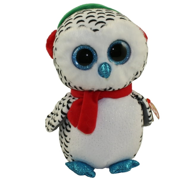 Ty Beanie Boo Boos Nester The Christmas Owl 6" Sparkle Eye 2018 NMWMT for sale online